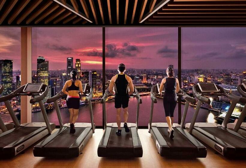 اتاق دلوکس با تخت کینگ و چشم‌انداز شهر, Marina Bay Sands