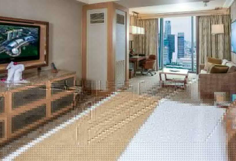 اتاق دلوکس با تخت کینگ و چشم‌انداز, Marina Bay Sands