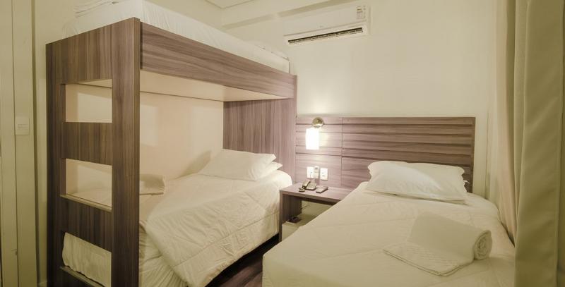 스탠다드 트리플 룸, Umbu Hotel Porto Alegre   Centro Histórico   Prox Aeroporto 15min