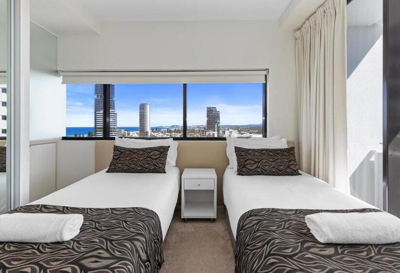 침실 3개 바다 전망 아파트, Ultra Broadbeach