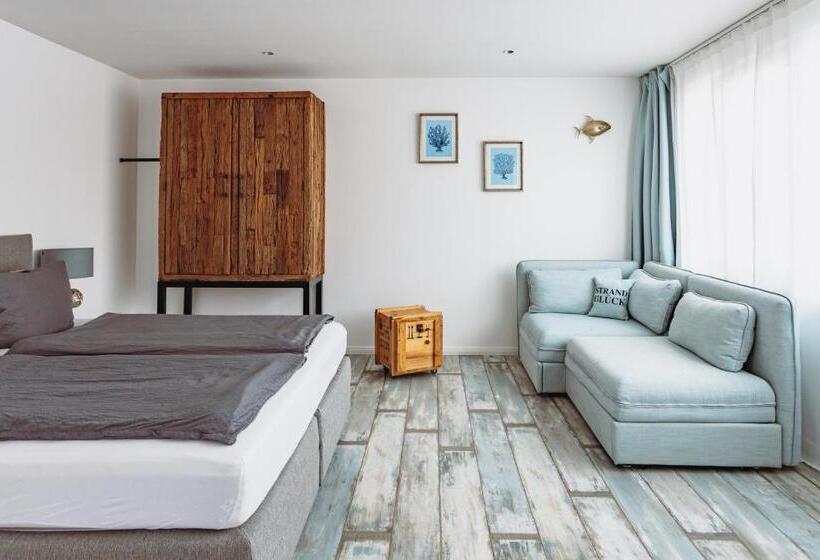 带大床的标准工作室, Das Strandglück   Villa Und Meer