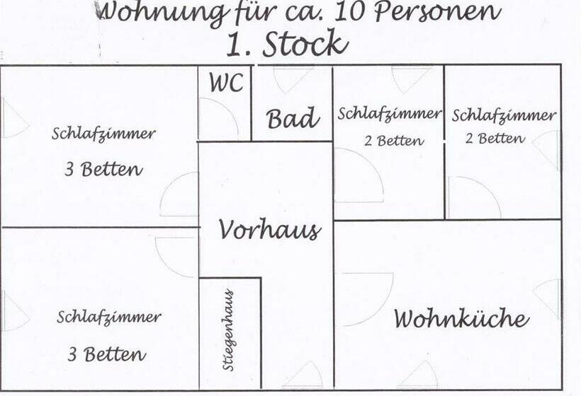 Апартаменты 1 Спальня, Familienbauernhof Imitz, Ferienwohnung