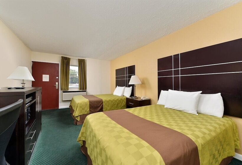 带2个双人床的标准工作室, Americas Best Value Inn Port Jefferson Station Long Island