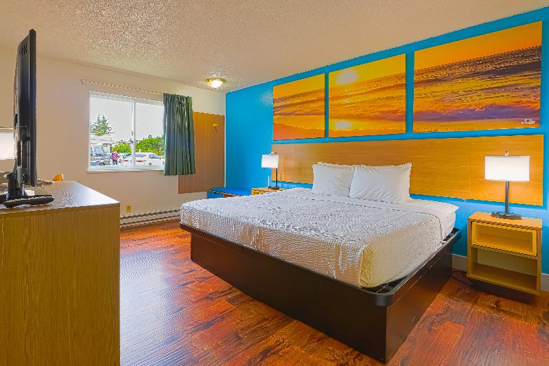 스탠다드 룸 킹사이즈 침대, Coastal Inn By Oyo Lincoln City Oregon Coast Hwy