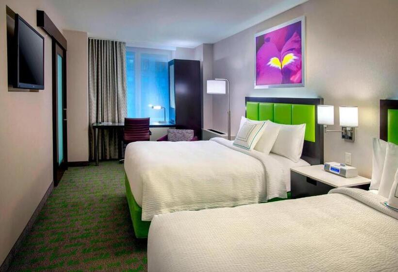 带城市景观的标准工作室, Springhill Suites By Marriott New York Midtown Manhattan/fifth Avenue