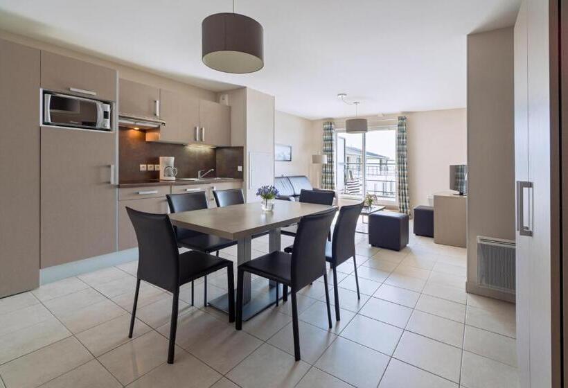 Апартаменты 2 Спальни Боковой Вид на Море, Residence Thalasso Concarneau