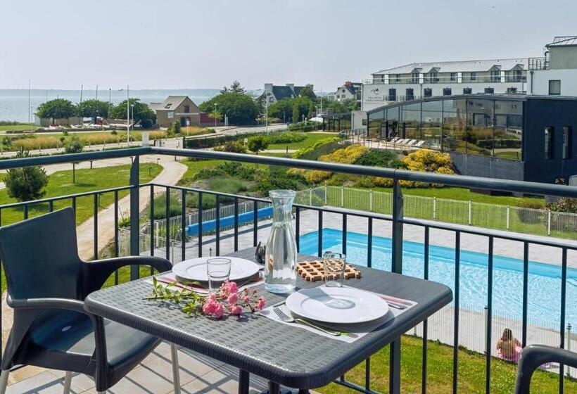 Апартаменты 1 Спальня Боковой Вид на Море, Residence Thalasso Concarneau