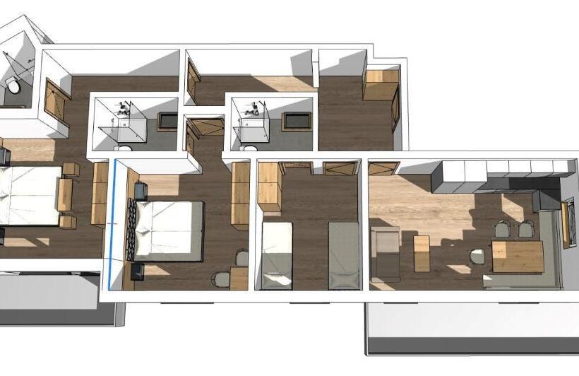 Апартаменты 3 Спальни, Pension Gabl