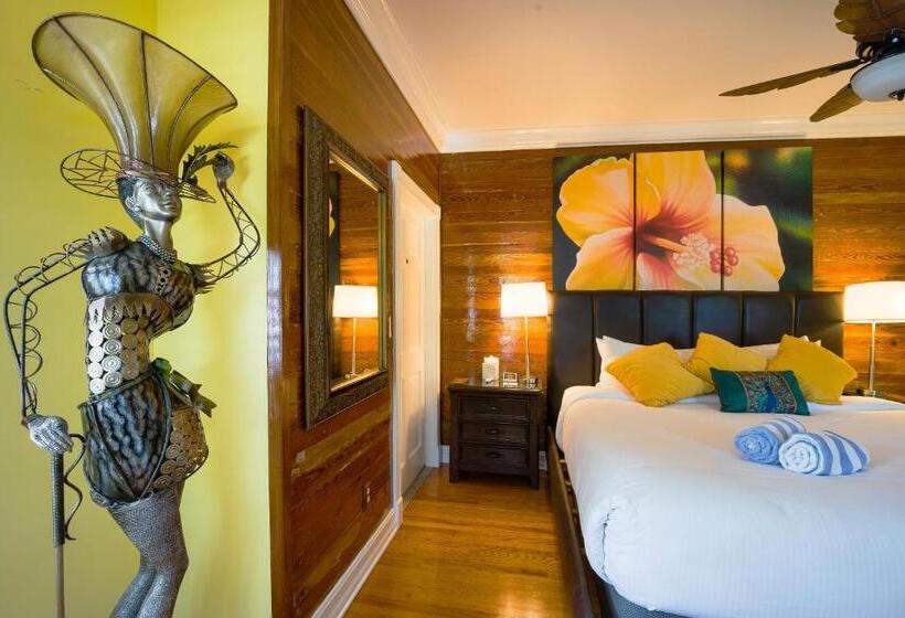 חדר דחוקס עם מיטת קינג, Duval Inn   Key West