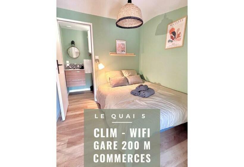 استودیوی سوپریور, Le Quai 5   Studio Neuf Calme   Clim   Wifi   Gare à 200m