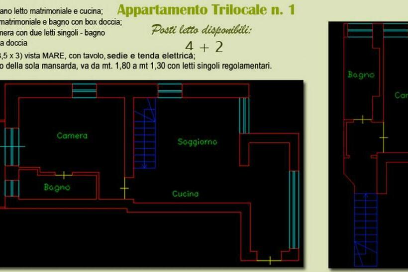 Апартаменты Дюплекс 1 Спальня, La Casa Di Carla