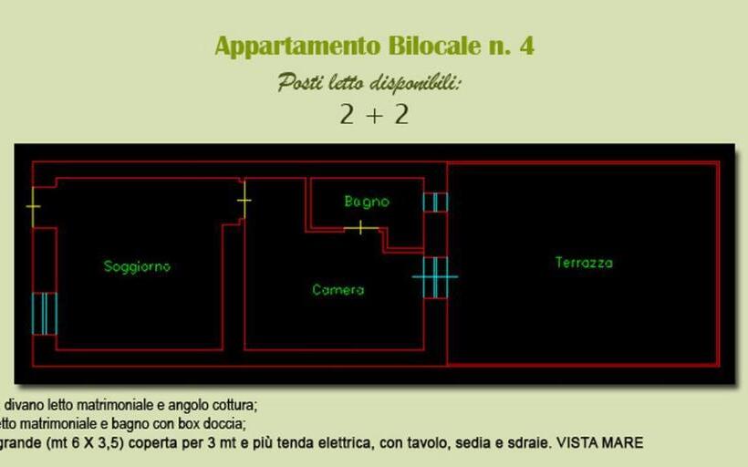 Апартаменты 1 Спальня с Террасой, La Casa Di Carla