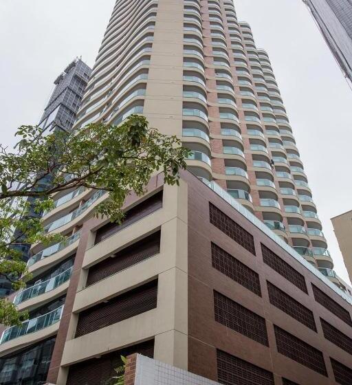 침실 1개 바다 전망 아파트, Estanconfor Vista Mar Em Santos