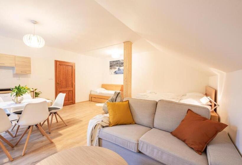 شقة غرفتين, úpatí Ještědu   Apartmány