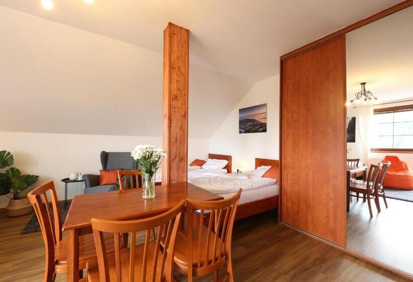 شقة غرفة واحدة ذات إطلالة, úpatí Ještědu   Apartmány