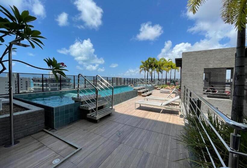 침실 1개 아파트, Studio Time 1312   Luxo   Ponta Verde   Maceió Al