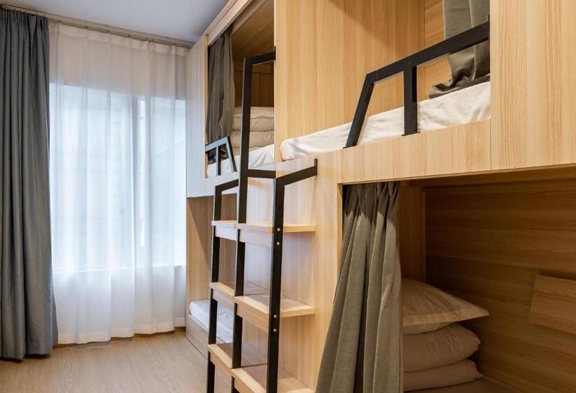 تختخواب در اتاق مشترک, Dayin International Youth Hostel   East Nanjing Road & People S Square & The Bund Branch