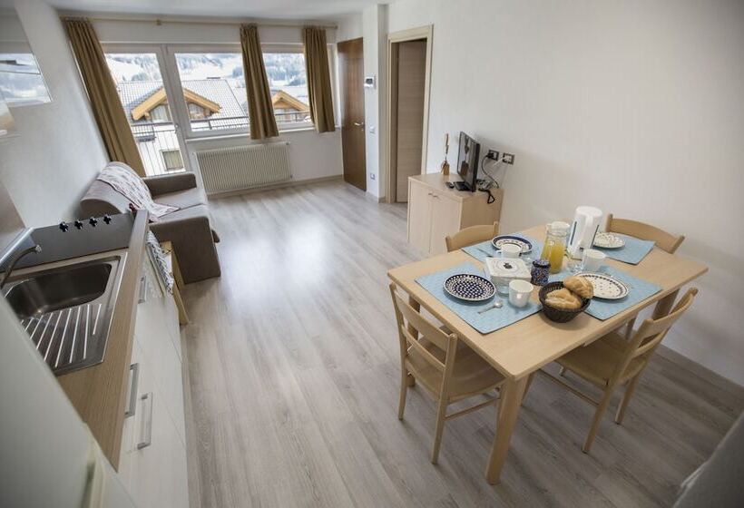침실 2개 아파트, Aparthotel Des Alpes