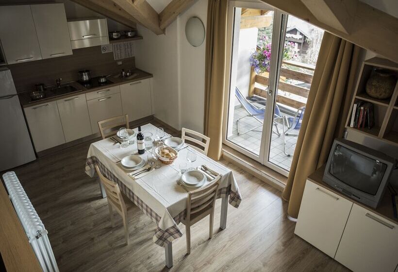 침실 2개 수피리어 아파트, Aparthotel Des Alpes