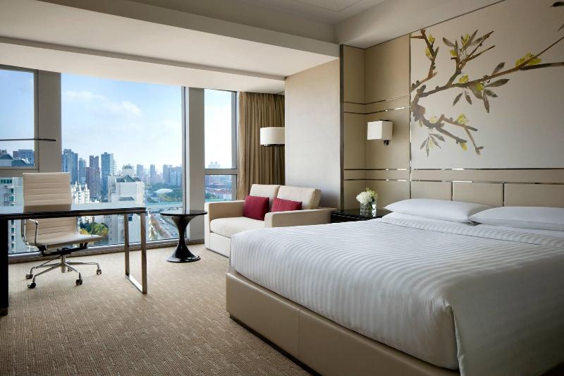اتاق اجرایی با تخت بزرگ, Shanghai Marriott Hotel Parkview