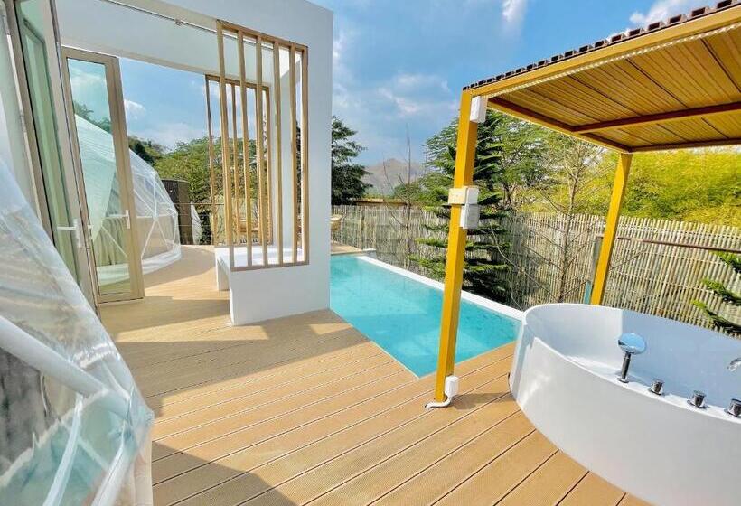 Вилла 2 Спальни, The X10 Nordic Tent And Glamping Pool Villa Khaoyai เขาใหญ่   Sha Certified