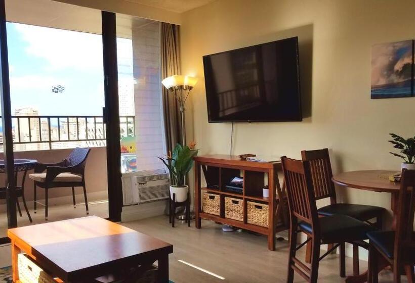آپارتمان 1 خوابه, Waikiki Kuhio 1 Bedrm Apt, Ocean View, Free Parking & Wifi