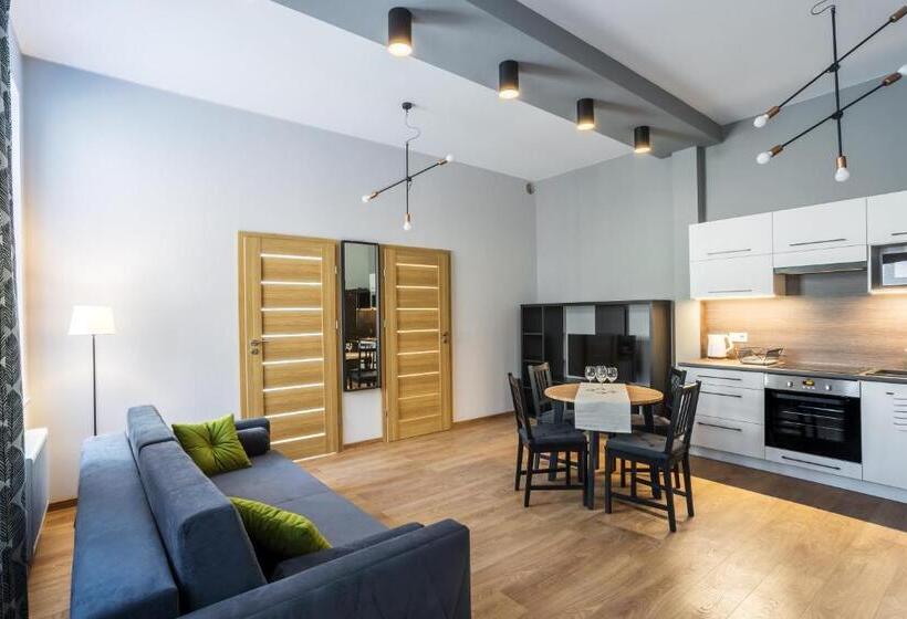 Апартаменты Пентхаус 1 Спальня, Apartamenty Centrum Częstochowa Stara Kamienica