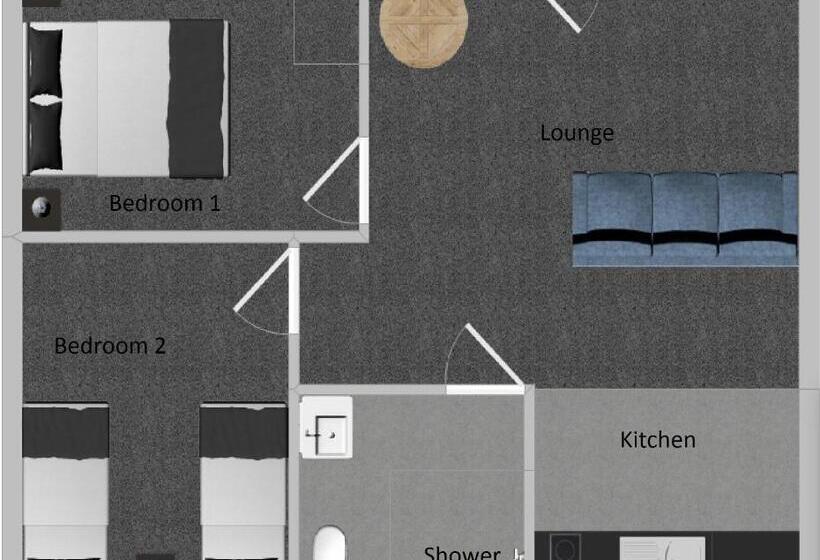 Апартаменты 2 Спальни, Tudor Park Motel