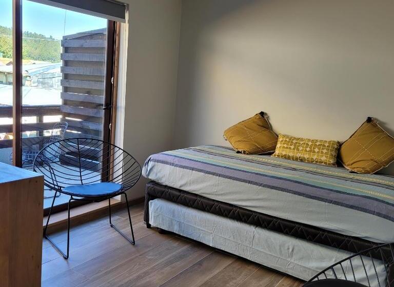 带1个卧室的带阳台的公寓, Mawün Hotel Pucón