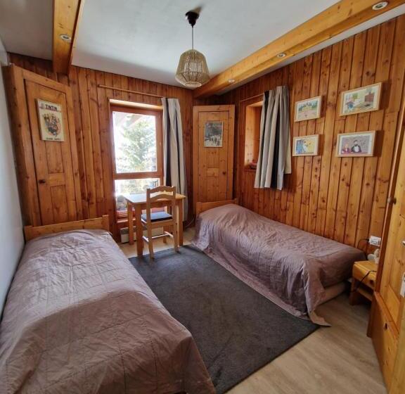 اتاق استاندارد با چشم‌انداز, Le Chalet Pointu De Capucine Chambre D Hote Arcs 1600