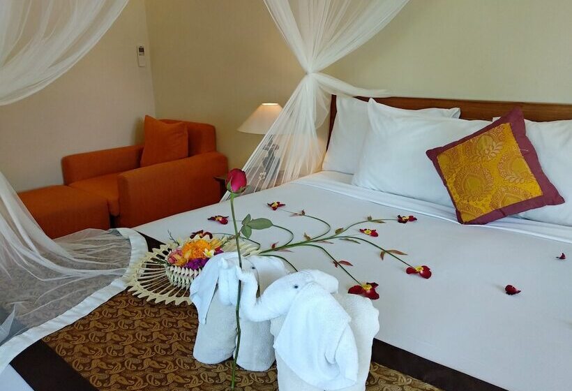 풀장 전망 디럭스 룸, Intan Villa & Suite Ubud