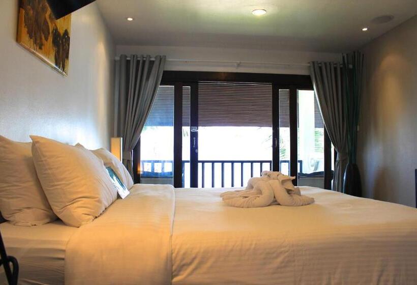스탠다드 룸 바다 전망, Baan Bophut Beach Hotel Samui