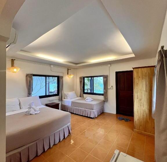 패밀리 룸 바다 전망, Pen S Bungalow Koh Phangan