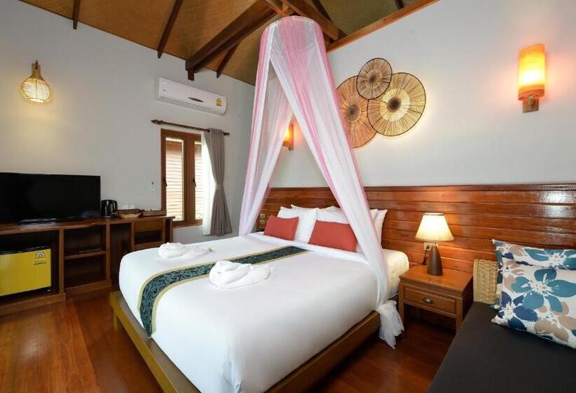 1침실 디럭스 빌라 바다전망, Pingchan Koh Phangan Beachfront Resort