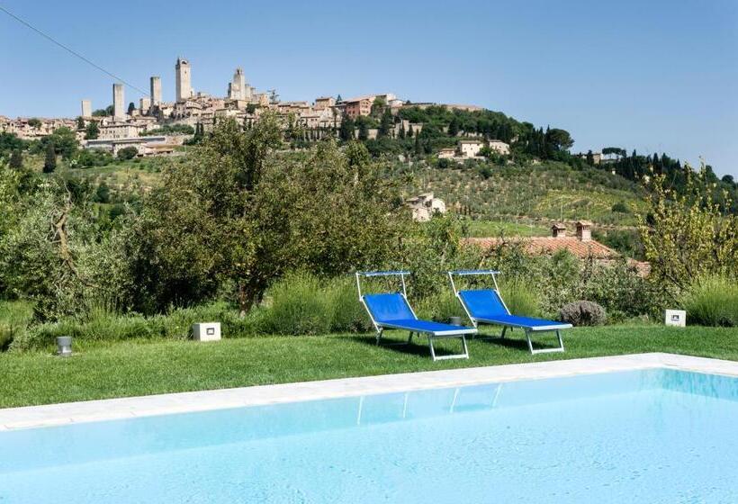 Апартаменты 1 Спальня Вид на Бассейн, B&b Ponte A Nappo San Gimignano