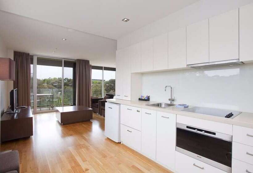 침실 1개 디럭스 아파트, Beachfront Resort Torquay