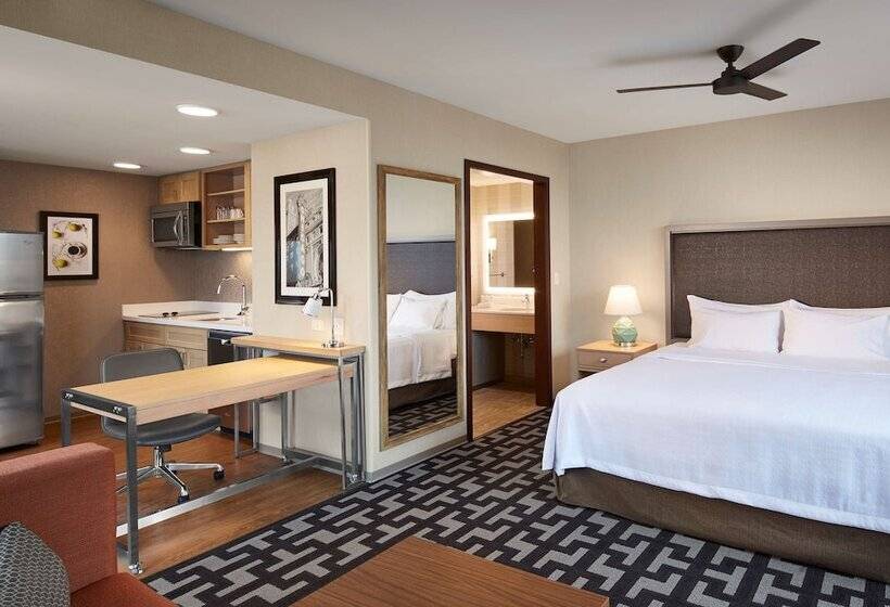 Escritório Estandar Cama Casal, Homewood Suites By Hilton Chicago West Loop Fulton Mkt Area