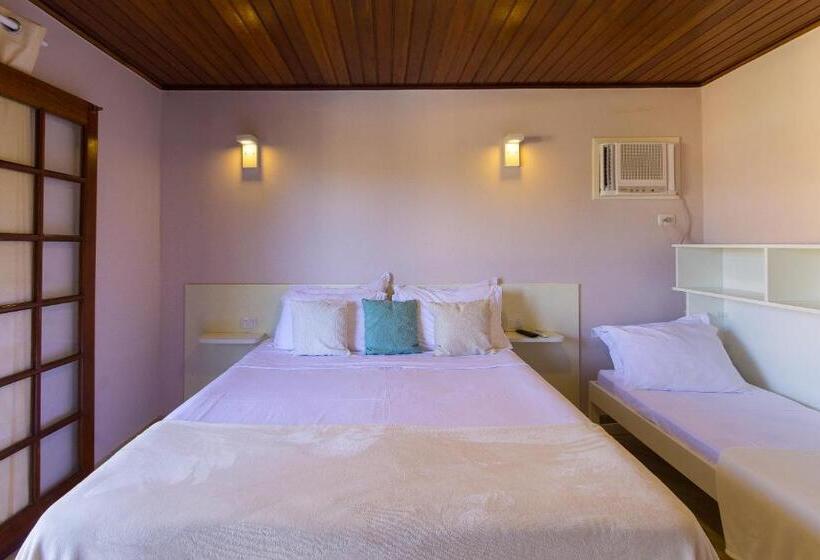اتاق استاندارد سه تخته با بالکن, Pousada Villa Valentina