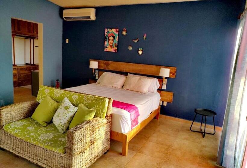 キングサイズベッドのスタンダードルーム, Estudio Con Aroma A Oaxaca