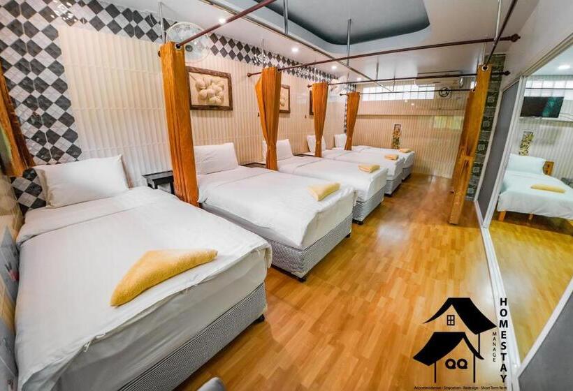 غرفة عائلية حمام مشترك, Happy Garden Resort Betong