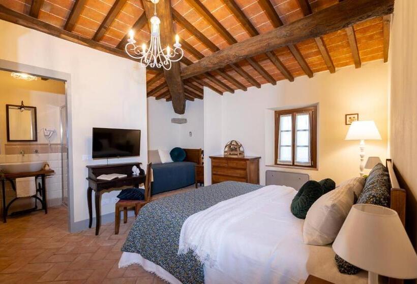 带花园景观的标准三人间, Podere La Casella