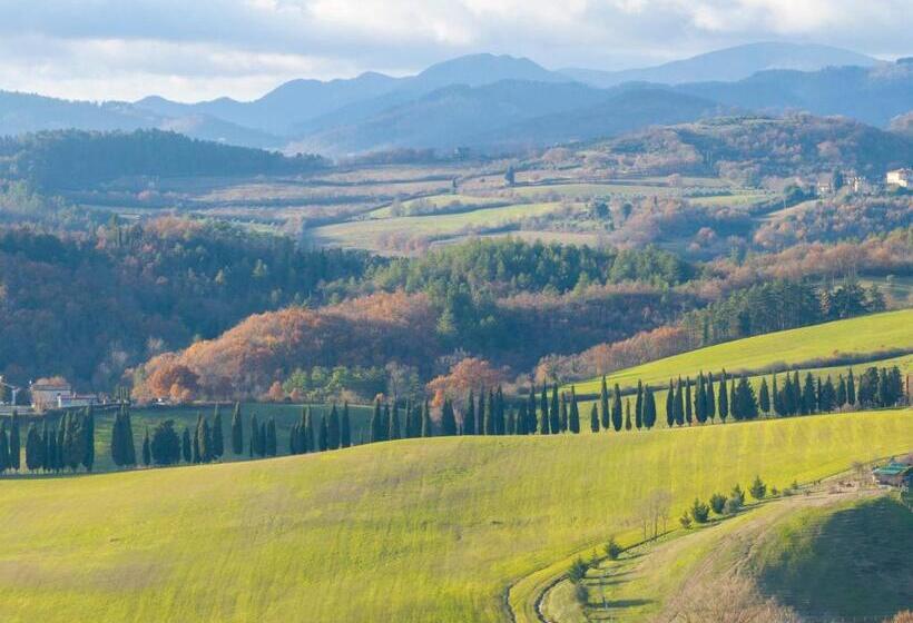 带花园景观的标准三人间, Podere La Casella