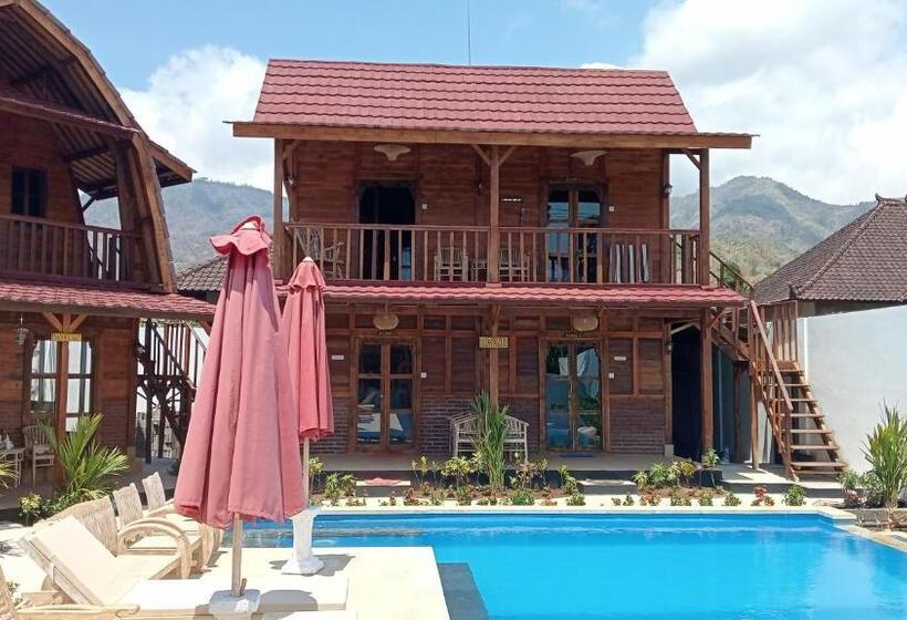 Номер Стандарт Вид на Бассейн, Melasti Mountain Villa, Amed Bali   Agung Room 1