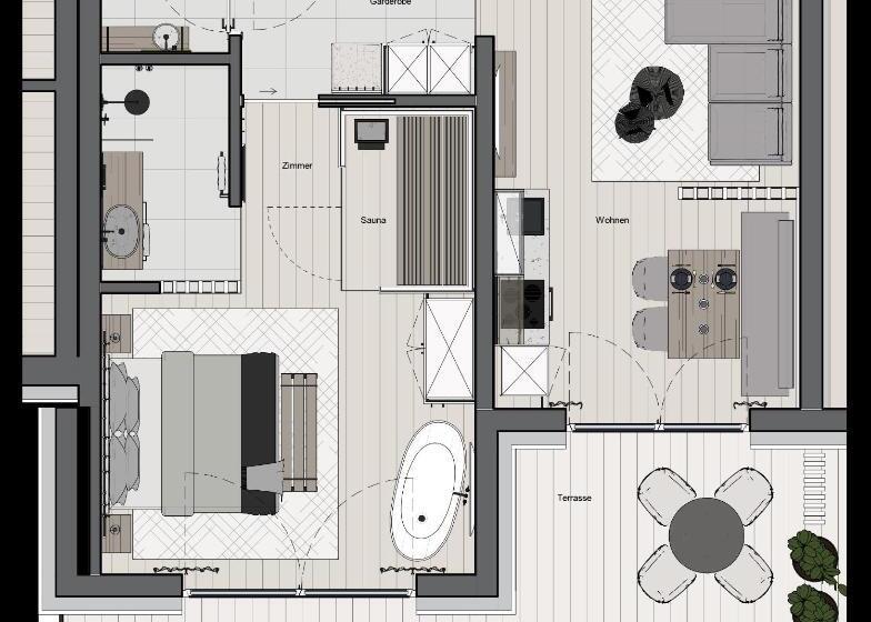 Апартаменты 1 Спальня, Jaggling Appartements