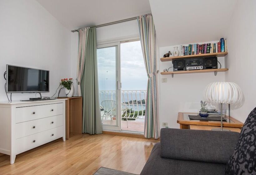 带海景及1个卧室的复式公寓, Studio Apartment Andrijana