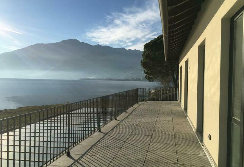 标准间带露台, Lake Como Beach Hostel