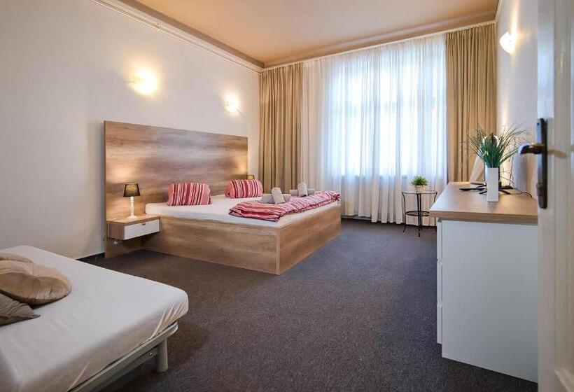 חדר סטנדרט חדר אמבטיה משותף, Stodolní Apartment