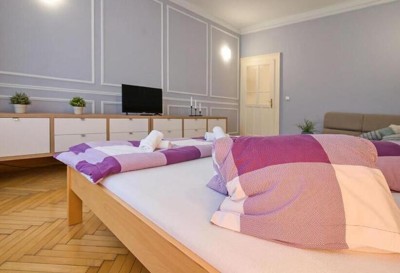 הכלכלה חדר לארבעה עם מקלחת משותפת, Stodolní Apartment