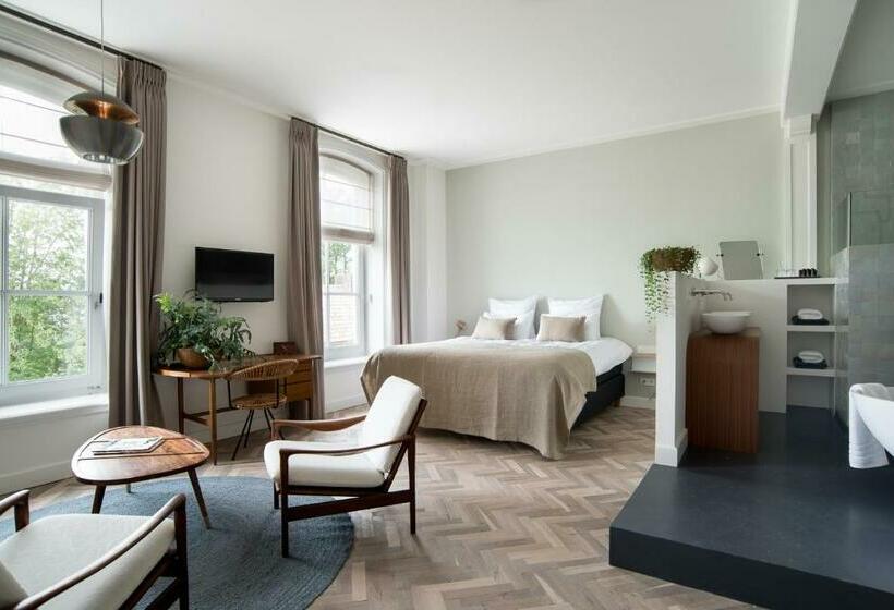 带大床的套房, Boutique Hotel De Witte Dame