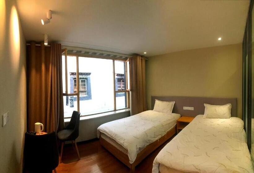 스탠다드 룸 더블 침대 2개, Fengma Feiyang Hostel